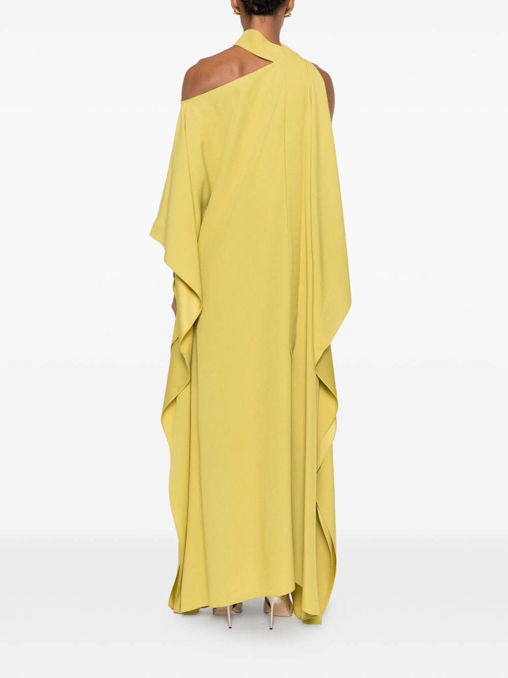 ABITO LUNGO MONOSPALLA IN GIALLO TALLER MARMO - DONNA 