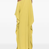 ABITO LUNGO MONOSPALLA IN GIALLO TALLER MARMO - DONNA 