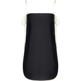 Abito mini con finitura satinata in blu Temily - donna 
