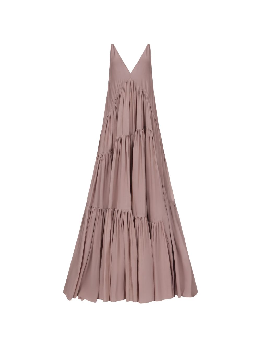 Abito maxi con scollo a v in grigio Temily - donna 