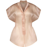 Tuta in seta racer in rosa Temily - donna 