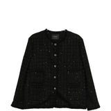 Giacca con paillettes in nero Thelaurent - donna 