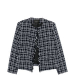 Giacca con frange in blu Thelaurent - donna 
