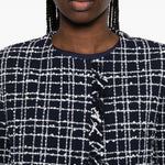 Giacca con frange in blu Thelaurent - donna 