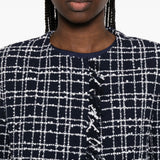 Giacca con frange in blu Thelaurent - donna 