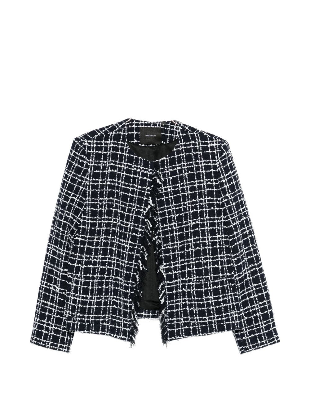 Giacca con frange in blu Thelaurent - donna 