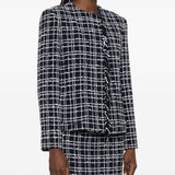 Giacca con frange in blu Thelaurent - donna 
