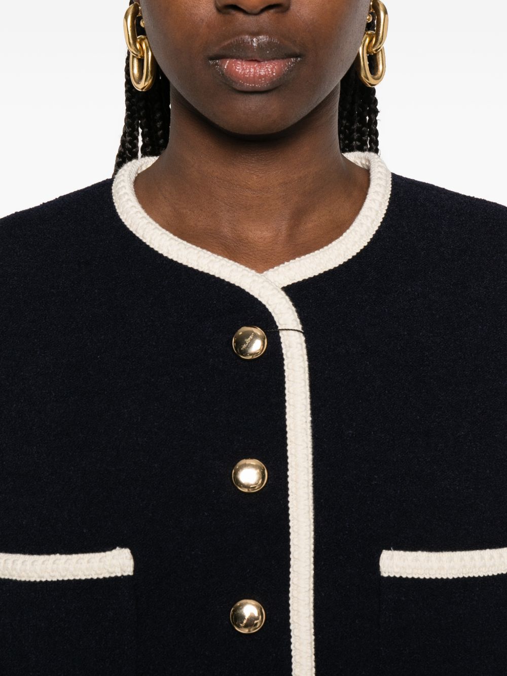 Giacca con bottoni in blu Thelaurent - donna 