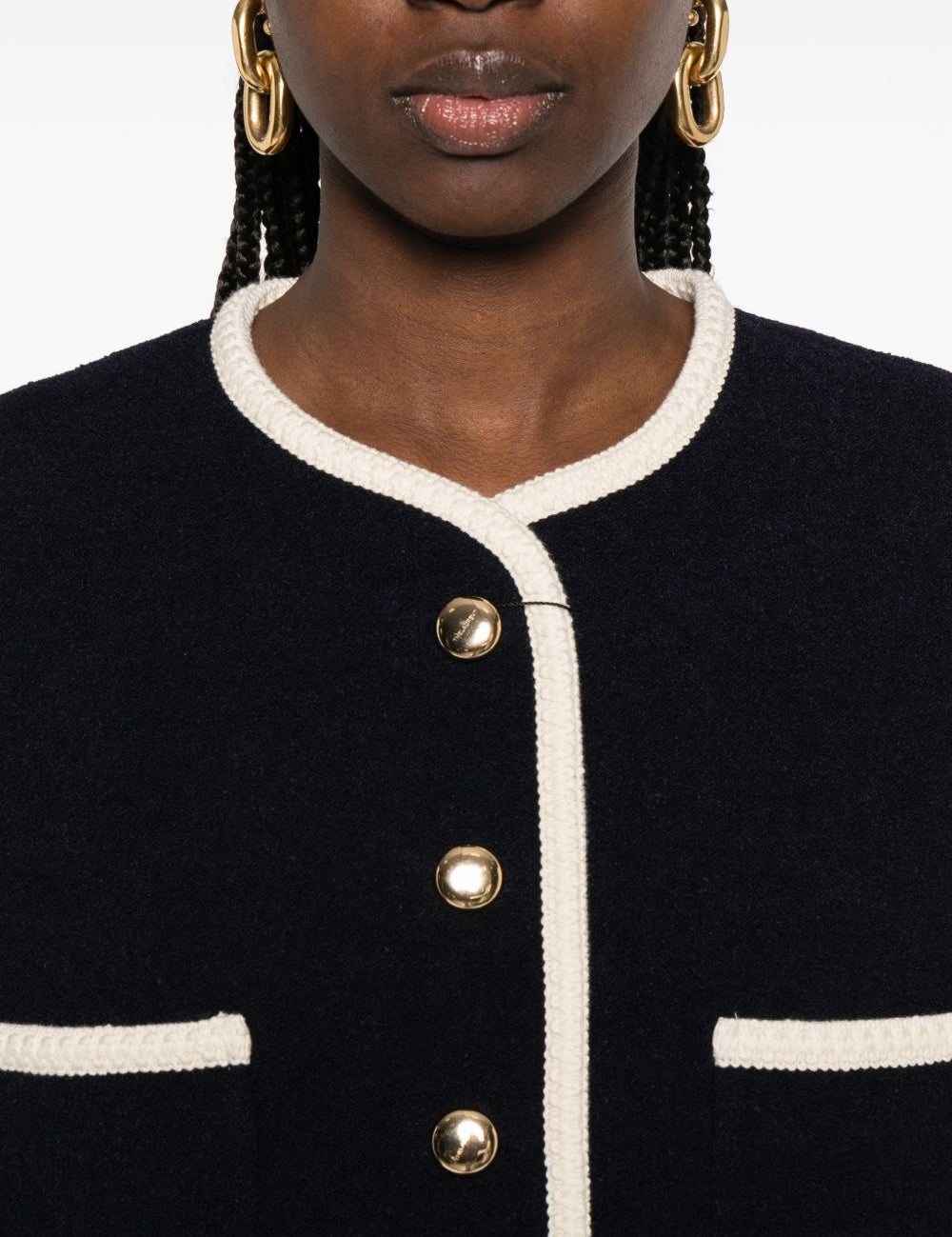 Giacca con bottoni in blu Thelaurent - donna 