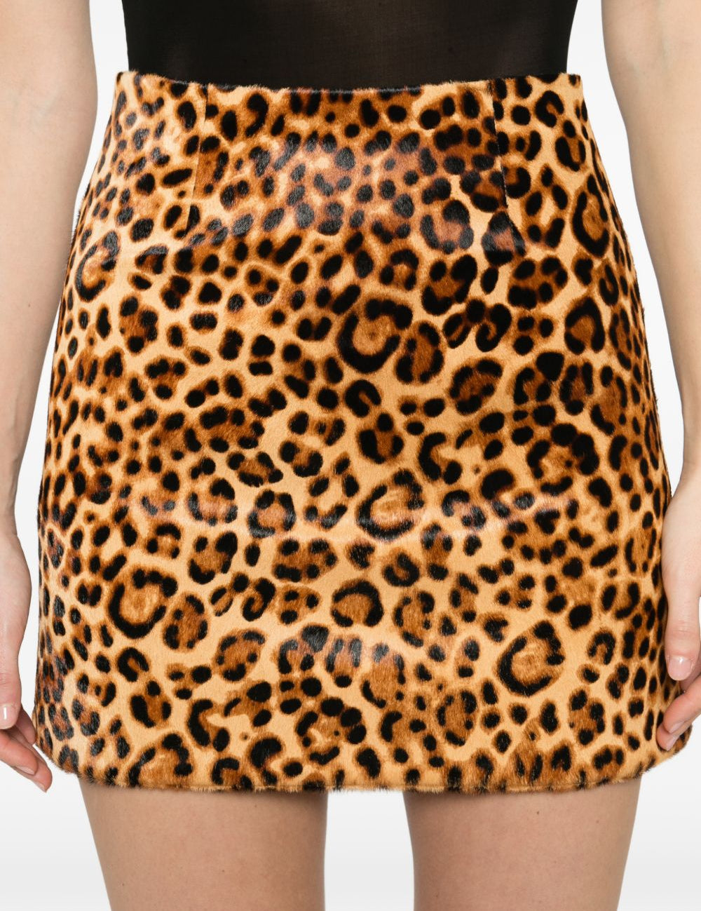 Minigonna con stampa animalier in marrone Thelaurent - donna 