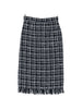 Thelaurent blue plaid midi skirt - women