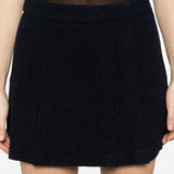 Minigonna plissé in blu Thelaurent - donna 