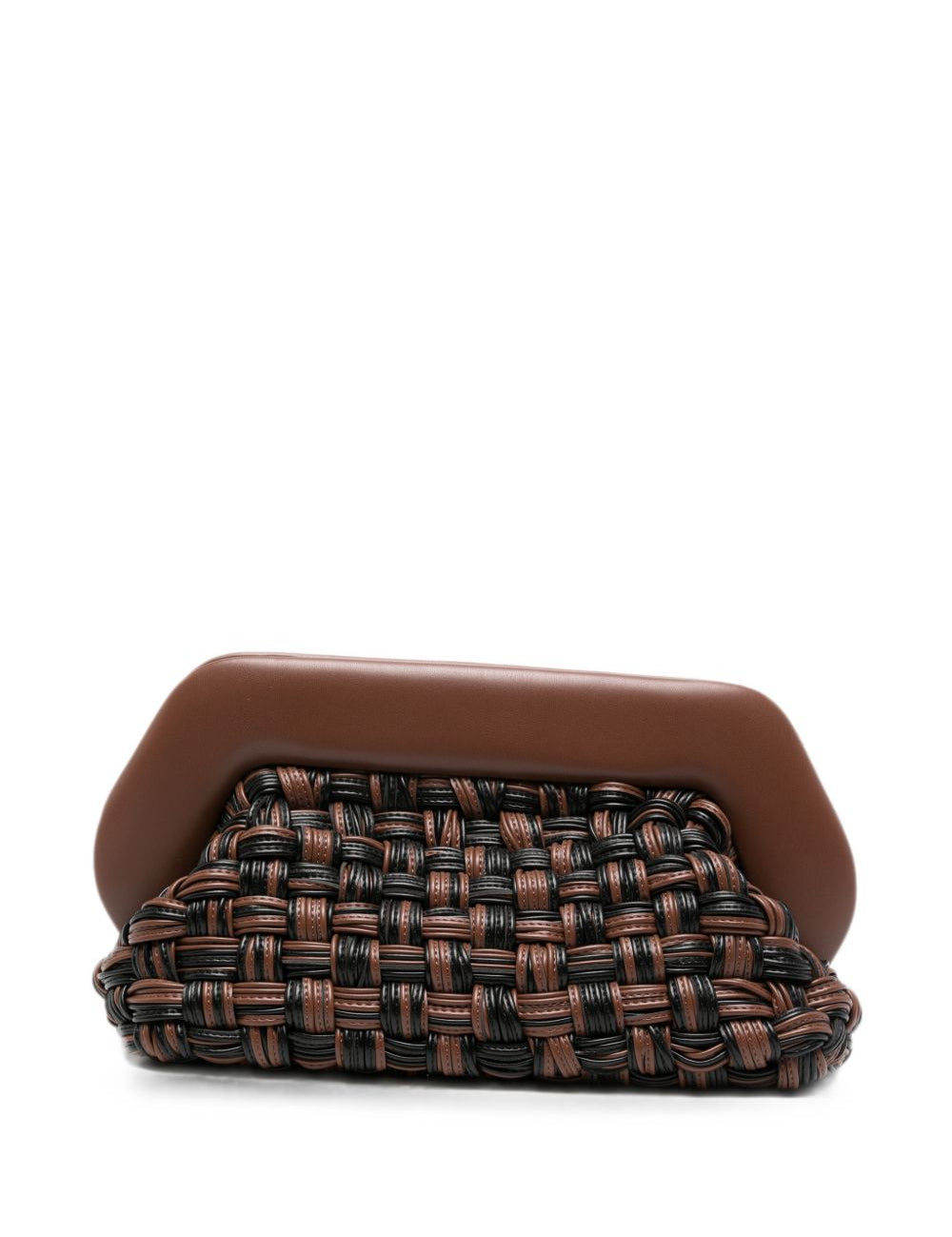 Clutch bios cesta vegan in marrone 