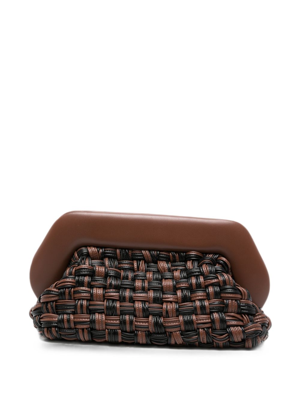 Clutch bios cesta vegan in marrone 