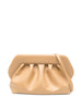 Themoirè beige women's clutch bag