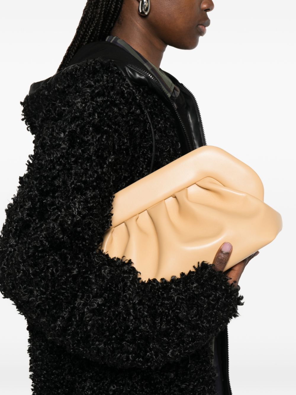 Clutch bios in beige Themoirè - donna 