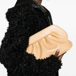 Clutch bios in beige Themoirè - donna 