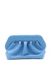 Themoirè light blue clutch bag - women