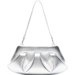 Clutch bios baguette in argento Themoirè - donna 