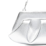 Clutch bios baguette in argento Themoirè - donna 