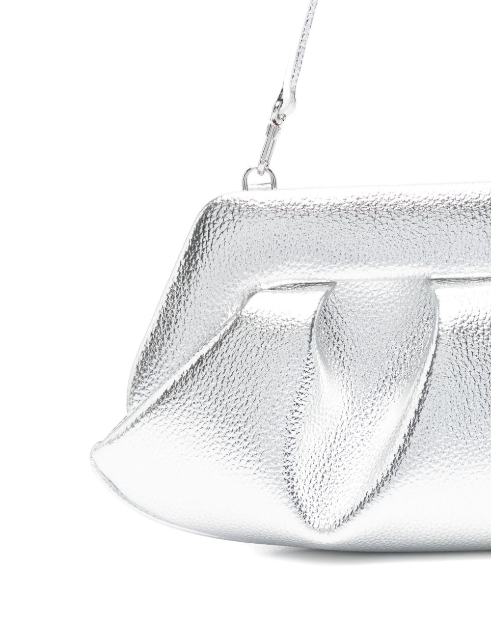 Clutch bios baguette in argento Themoirè - donna 