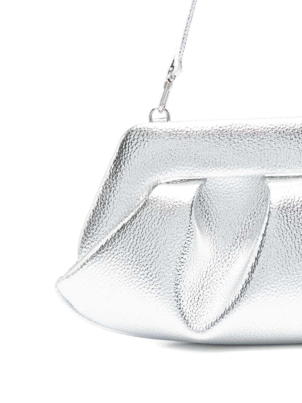 Clutch bios baguette in argento Themoirè - donna 