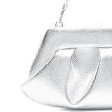 Clutch bios baguette in argento Themoirè - donna 