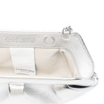 Clutch bios baguette in argento Themoirè - donna 