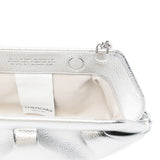 Clutch bios baguette in argento Themoirè - donna 