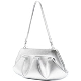 Clutch bios baguette in argento Themoirè - donna 