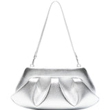 Clutch bios baguette in argento Themoirè - donna 