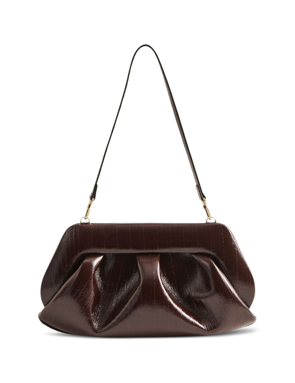 Clutch bios baguette in marrone Themoirè - donna 