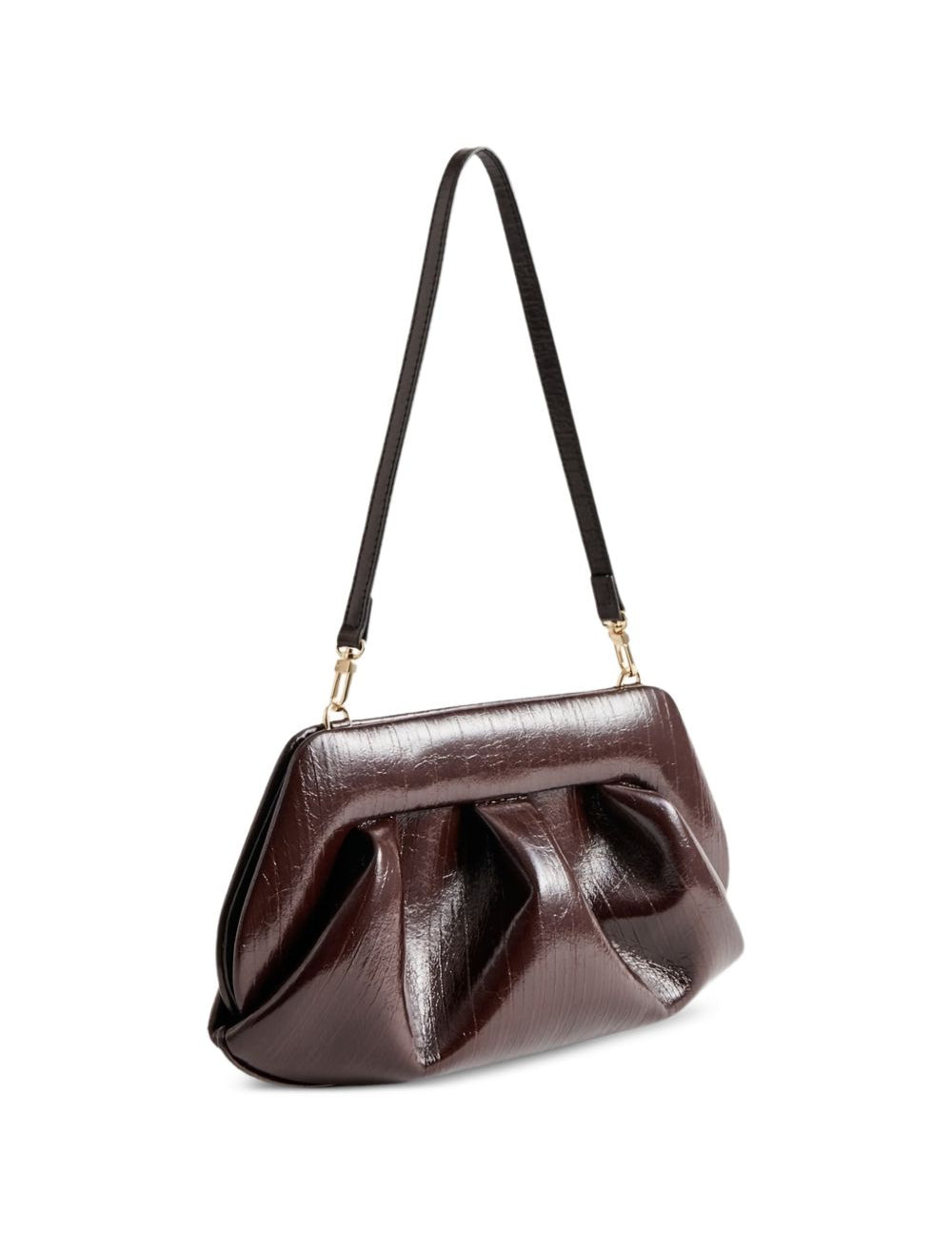 Clutch bios baguette in marrone Themoirè - donna 
