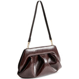 Clutch bios baguette in marrone Themoirè - donna 