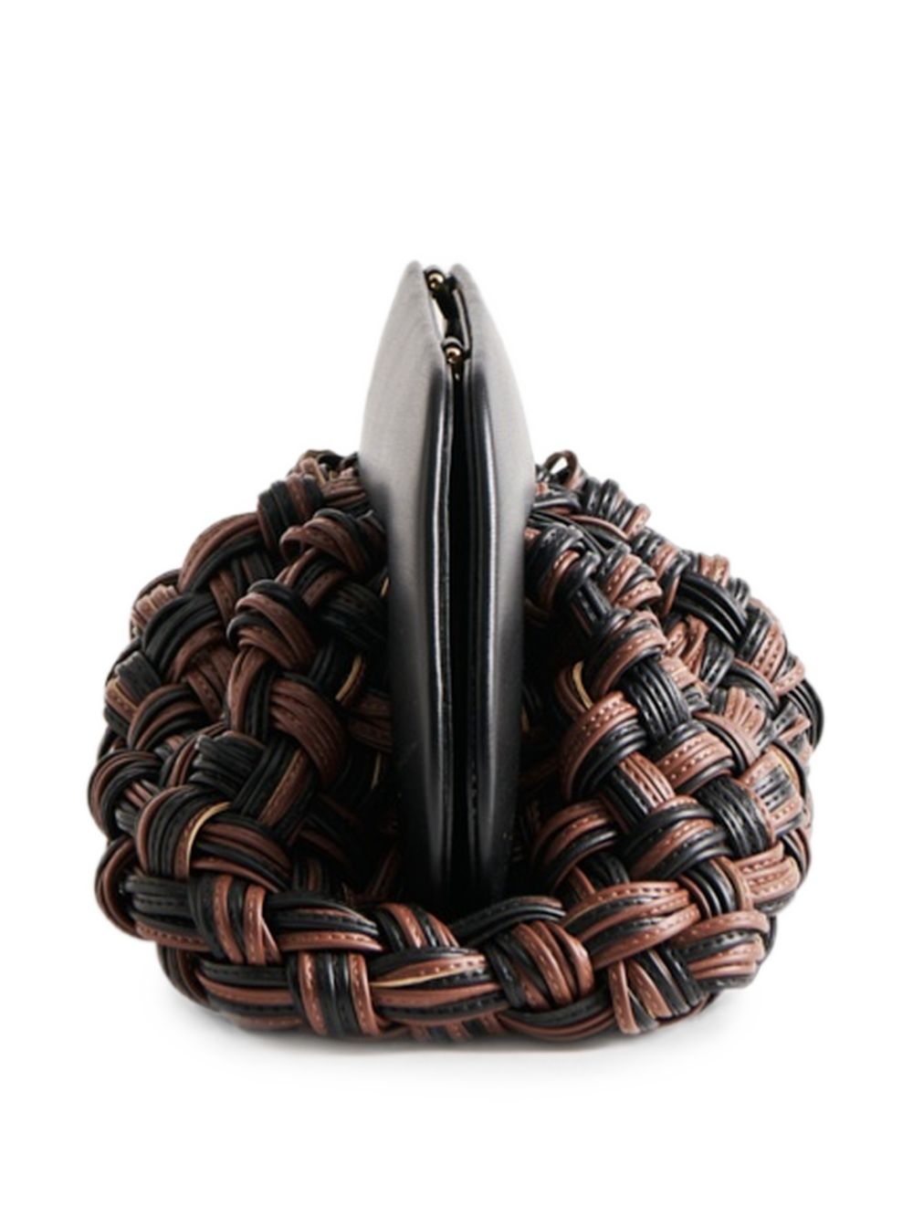 Borsa bios con design intrecciato in marrone Themoirè - donna 
