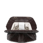 Clutch bios media in marrone Themoirè - donna 