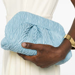 Clutch bios media in azzurro Themoirè - donna 