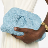Clutch bios media in azzurro Themoirè - donna 