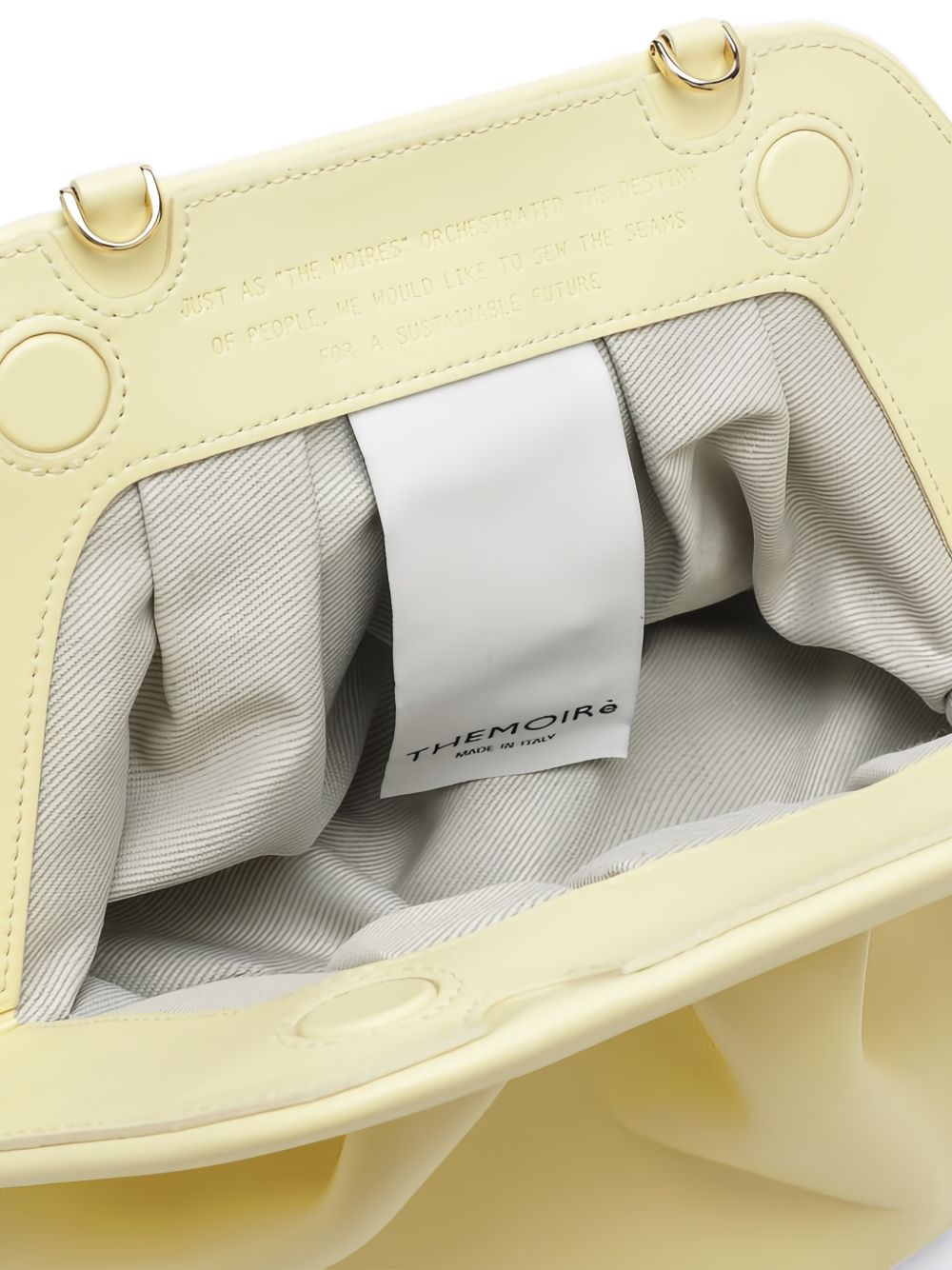 Clutch bios media in giallo burro Themoirè - donna 