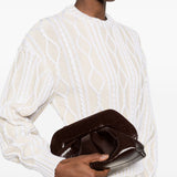 Clutch bios media in marrone Themoirè - donna 