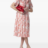 Clutch bios media in rosso Themoirè - donna 