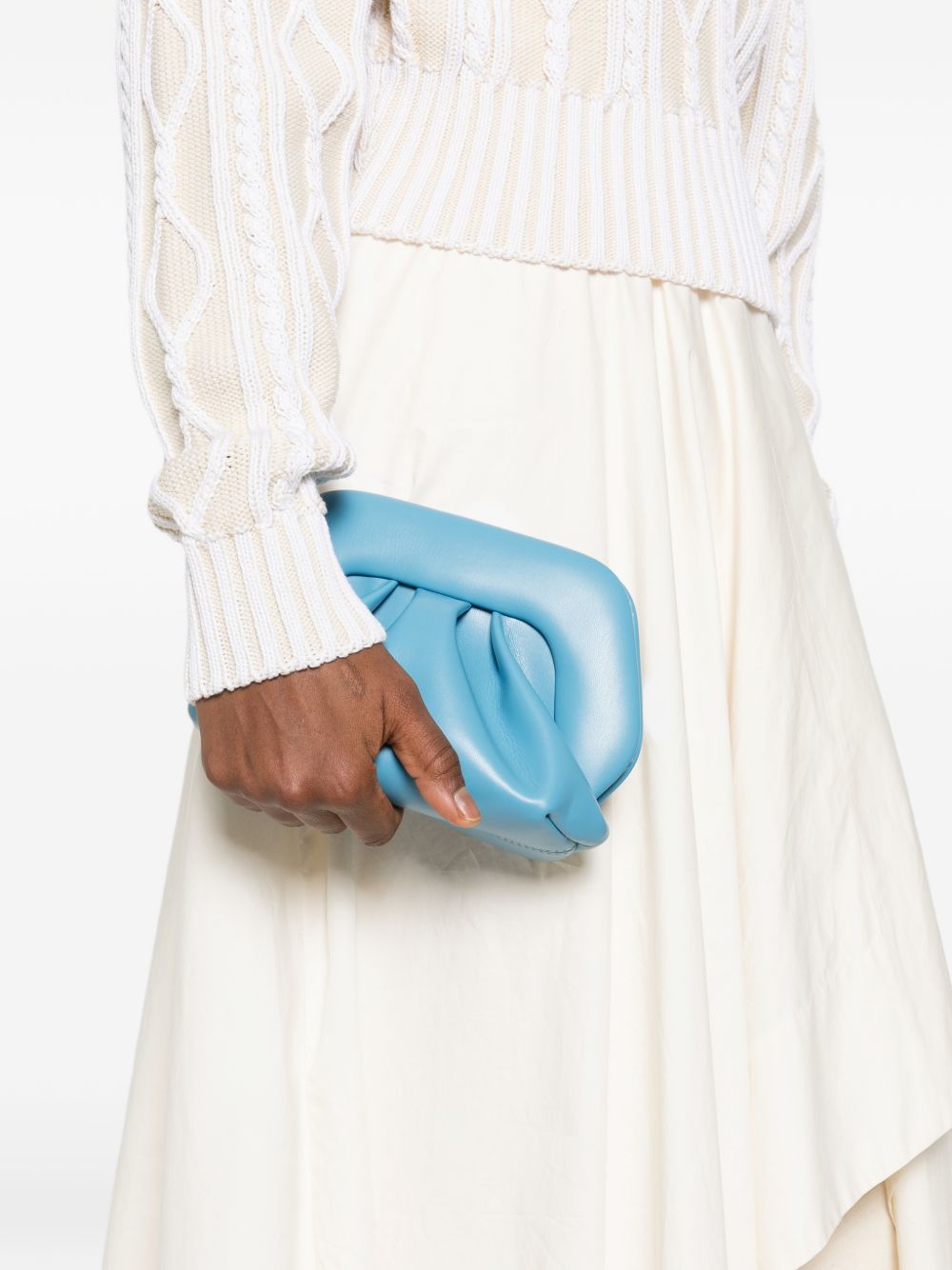 Clutch bios piccola in azzurro Themoirè - donna 