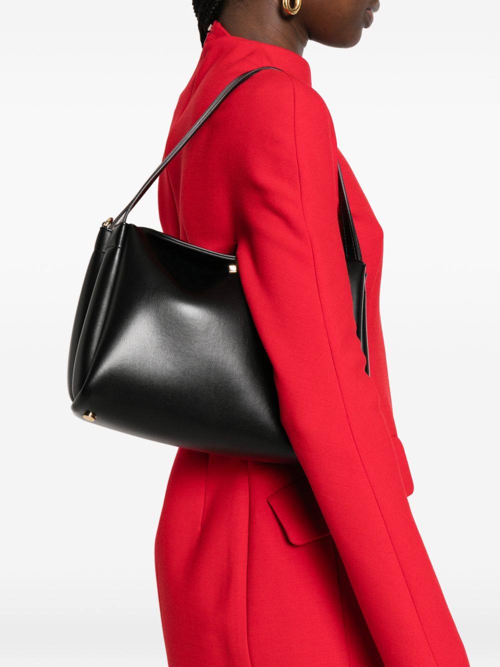 Borsa a spalla calipso in nero Themoirè - donna 