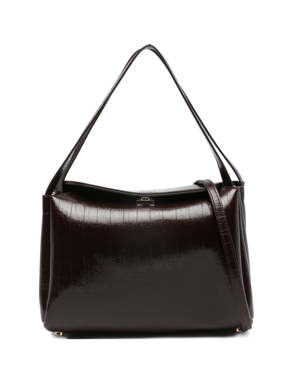 Borsa a spalla calipso in marrone Themoirè - donna 