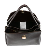 Borsa a spalla calipso in marrone Themoirè - donna 