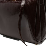Borsa a spalla calipso in marrone Themoirè - donna 