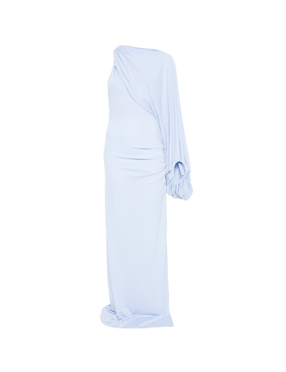 Abito lungo Selene monospalla in azzurro The Andamane - donna 