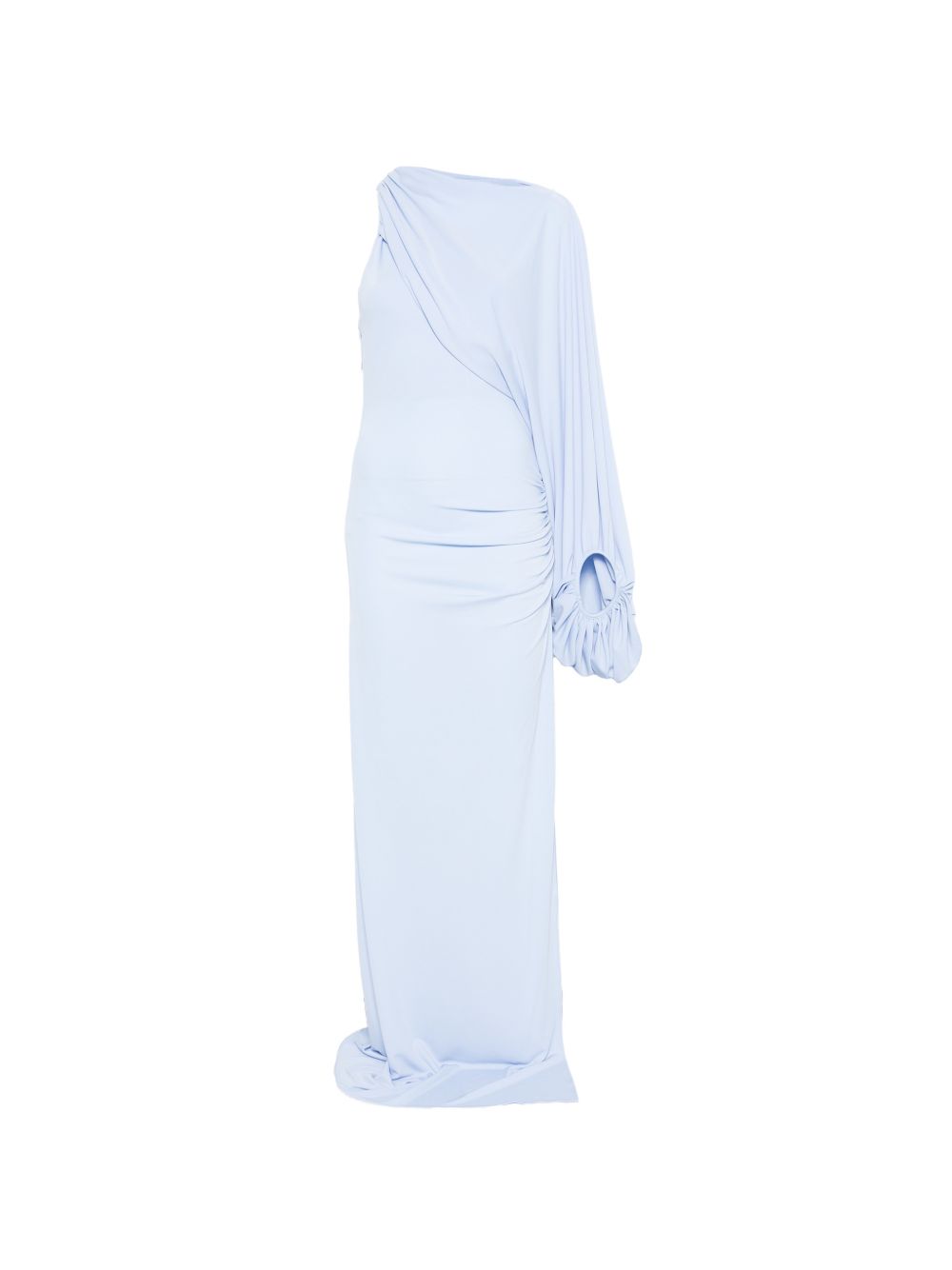 Abito lungo Selene monospalla in azzurro The Andamane - donna 