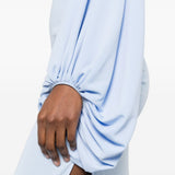 Abito lungo Selene monospalla in azzurro The Andamane - donna 