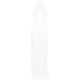 Abito lungo scollo americano Cleo in bianco The Andamane - donna 